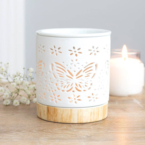 Matte Ceramic Butterfly Fragrance Warmer