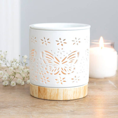 Matte Ceramic Butterfly Fragrance Warmer