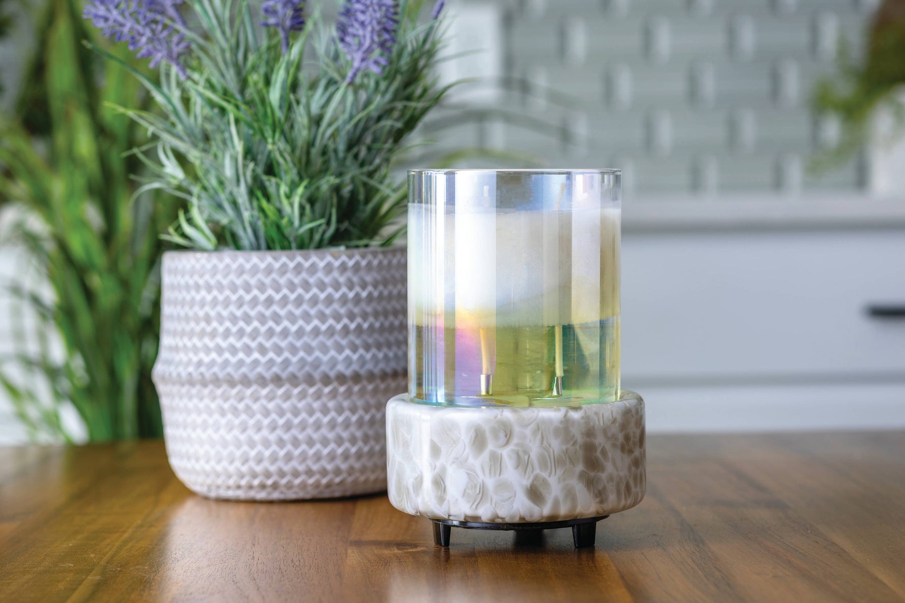 Swirl Glass 2-in-1 Fragrance Warmer - NuAromas