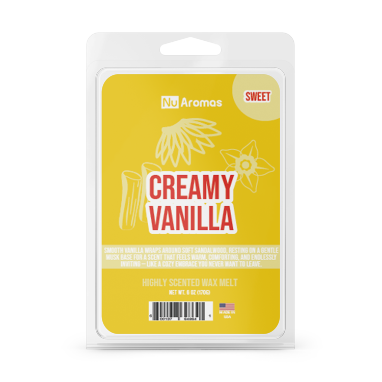 Creamy Vanilla | 6oz Jumbo Wax Melt - NuAromas