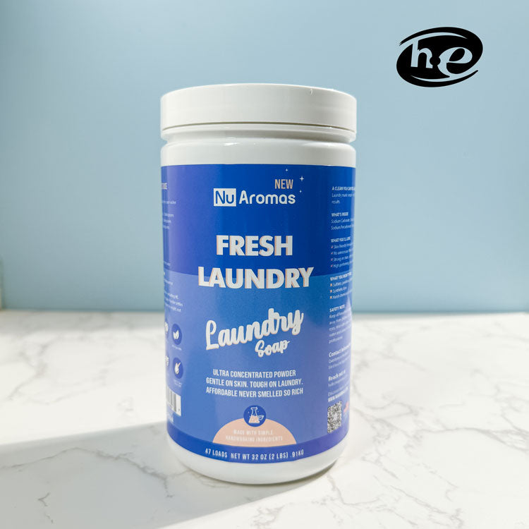 Fresh Laundry Powered Laundry Soap | HE Safe - NuAromas