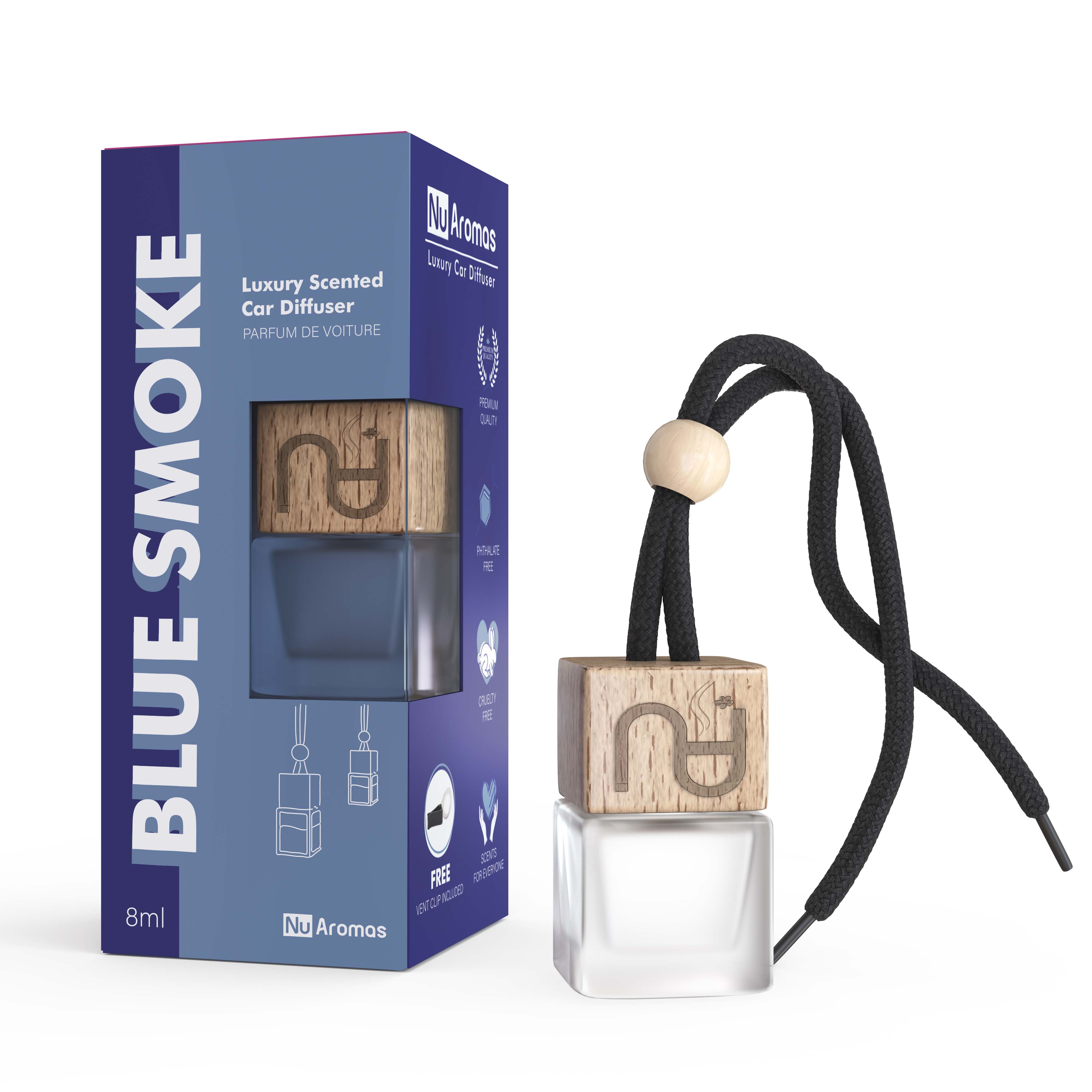 Blue Smoke | Car Diffuser (FREE Vent Clip Included) – NuAromas